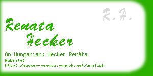 renata hecker business card