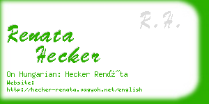 renata hecker business card